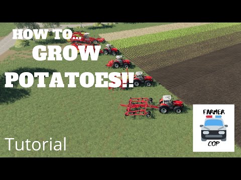 How to Grow Potatoes in Farming Simulator 19!!