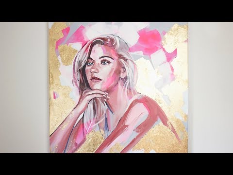 How to paint a portrait in acrylic and oils