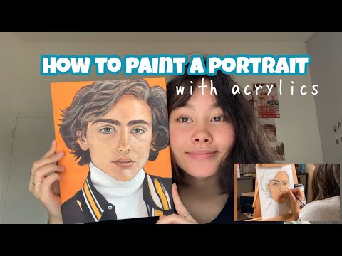 How to paint a portrait! *with acrylics*