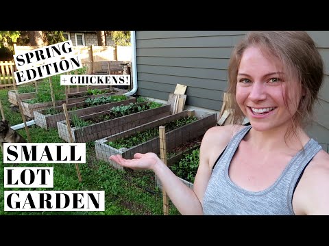 SPRING GARDEN TOUR | Small Homestead Layout | SPACE SAVING Vegetable Gardening | Permaculture