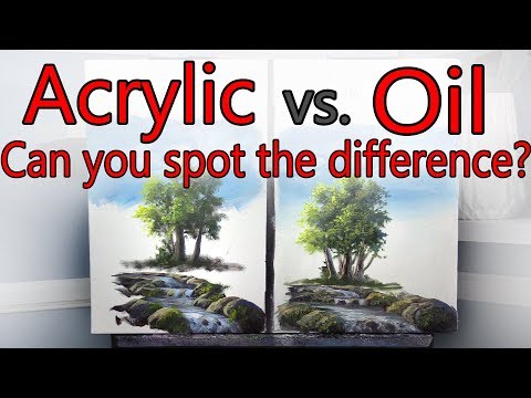 Acrylic VS Oil Side by Side EXPERIMENT