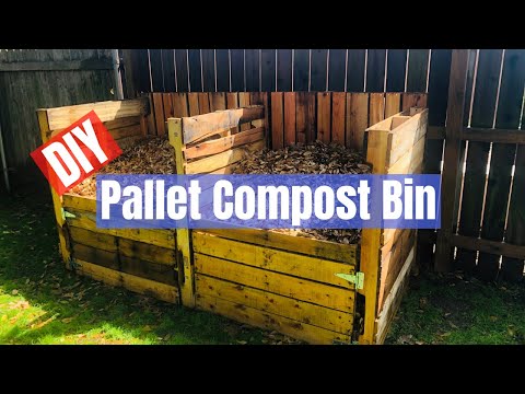 Easy DIY Pallet Compost Bin - How To Build a Compost Bin from Recycled Pallets for free