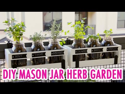 DIY Mason Jar Herb Garden- HGTV Handmade