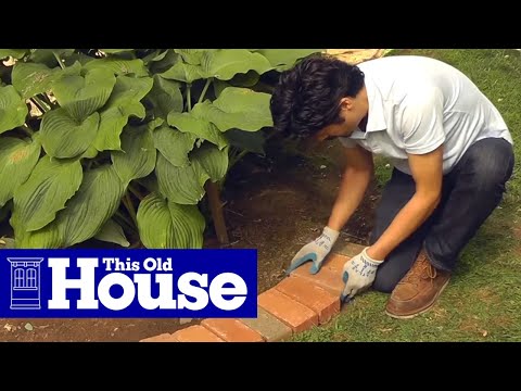 How to Edge a Garden Bed With Brick | This Old House