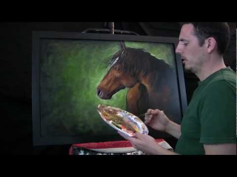 Using oil paint to enhance your acrylic paintings, a tips and tricks video from Tim Gagnon