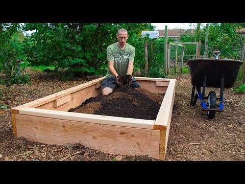 How to Build a Raised Bed CHEAP and EASY, Backyard Gardening