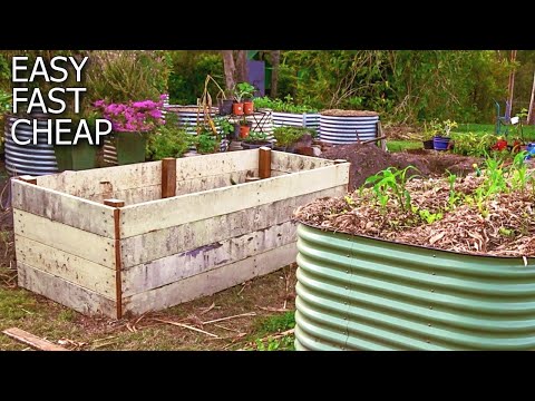 How to Build a High Raised Garden bed | Fast Easy & Low Cost