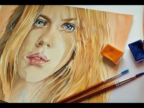 How should beginners paint portraits in Acrylics? painting the female face Lesson 2