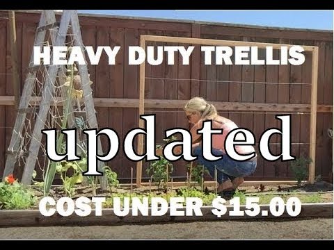 UPDATED - EASY - DIY - Vegetable Trellis, under $15.00