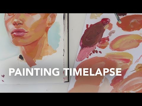 Acrylic Portrait Study (timelapse) || artofpan