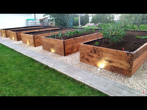 Beautiful DIY Raised Garden Bed Build  -  How to Build a RAISED BED  ,Backyard Gardening