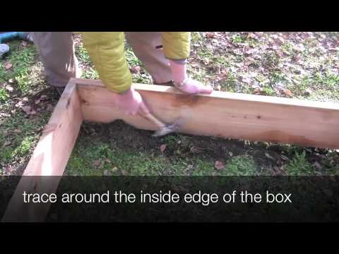 How to build a raised vegetable bed on a hillside