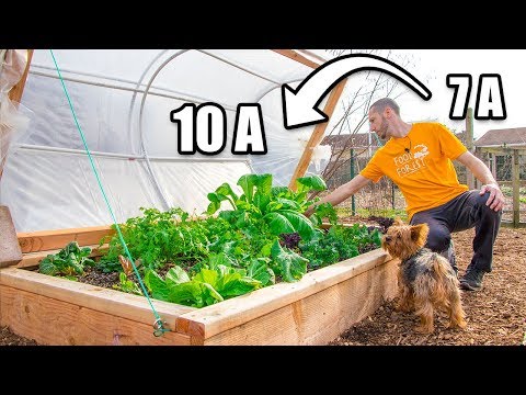 DIY 2 Layer Hinged Hoophouse, Move Up 3 ZONES! Raised Bed Gardening