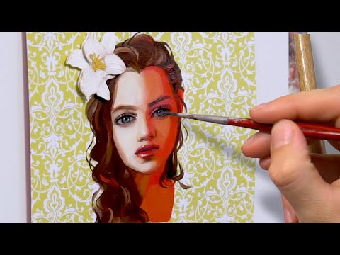 HOW TO PAINT A PORTRAIT WITH ACRYLICS AND OILS!