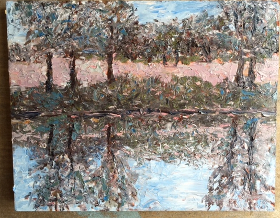 Impasto Landscape Oil Painting